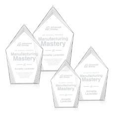 Grayson Clear Peaks Acrylic Trophy - Acrylic Trophies