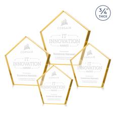 Belmar Steiner Gold Crystal Trophy - Crystal Trophies