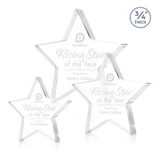 Esna Star Clear Crystal Trophy - Crystal Trophies