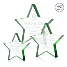 Esna Star Green Crystal Trophy - Trophies