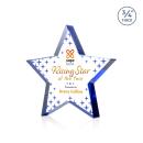 Esna Star Full Color Blue Crystal Trophy