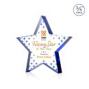 Esna Star Full Color Blue Crystal Trophy