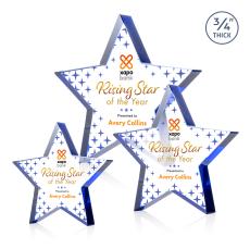 Esna Star Full Color Blue Crystal Trophy - Trophies