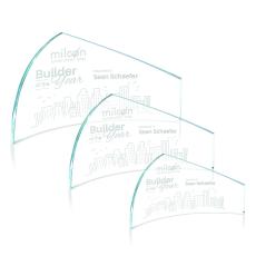 Chang Crescent Crystal Trophy - Crystal Trophies