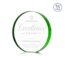 McMahon Green Circle Crystal Trophy