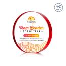 McMahon Full Color Red Circle Crystal Trophy