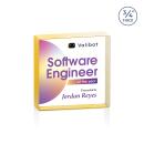 Upton Square Full Color Gold Square / Cube Crystal Trophy