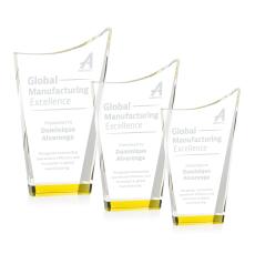Burnett Gold Peaks Crystal Trophy - Crystal Trophies