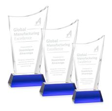 Burnett on Helton Base Blue Peaks Crystal Trophy - Crystal Trophies