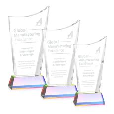 Burnett on Helton Base Prismatic Peaks Crystal Trophy - Crystal Trophies