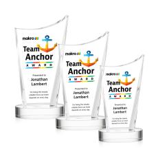 Burnett Full Color on Alberton Base Clear Peaks Crystal Trophy - Custom Trophies