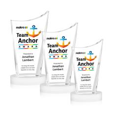 Burnett Full Color on Alberton Base Fagan Peaks Crystal Trophy - Custom Trophies