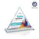 Melton Full Color Pyramid Crystal Trophy