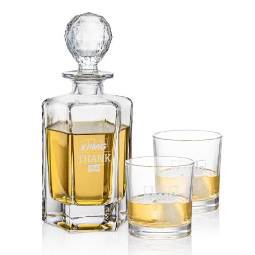 Custom Barware Glasses - Decanters - Govenor Decanter Set