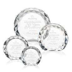 Milton Circle Crystal Trophy - Crystal Trophies