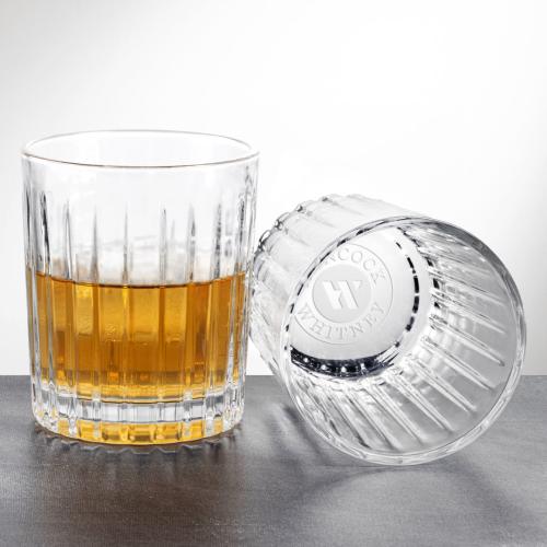 Custom Barware Glasses - Whisky Glasses - Hartmann OTR - Deep Etch