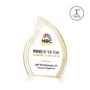 Pettit Full Color Gold Flame Acrylic Trophy