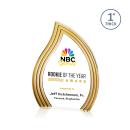 Pettit Schneider Full Color Gold Flame Acrylic Trophy