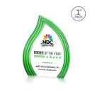 Pettit Schneider Full Color Green Flame Acrylic Trophy