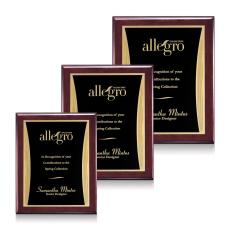 Showtime Meredith Plaque - Rosewood/Black - Wall Plaque Awards