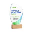 Clarence Full Color Peaks Crystal Trophy