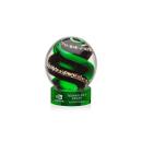 Boykin on Lockwood Base Green Globe Glass Trophy
