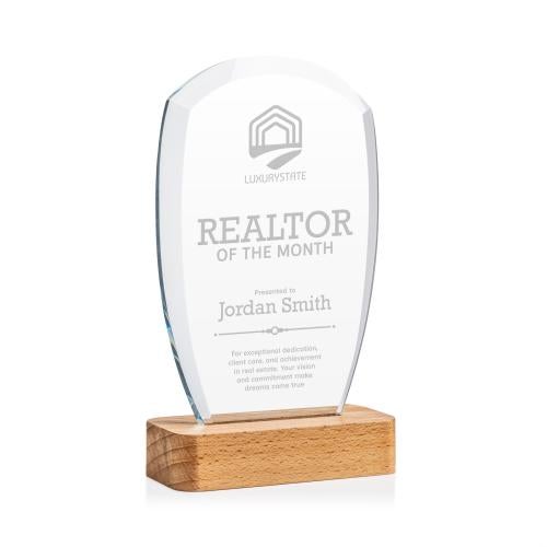 Awards and Plaques - Crystal Trophies - Bayshore Peaks Crystal Trophy