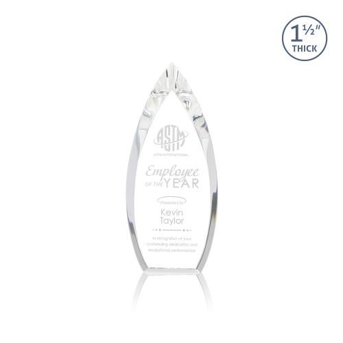 Awards and Plaques - Crystal Trophies - Fortier Peaks Crystal Trophy