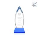 Fortier on Pruitt Base Sky Blue Tear Drop Crystal Trophy