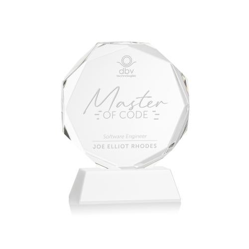 Awards and Plaques - Crystal Trophies - Acadian on Helton Base Fagan Crystal Trophy