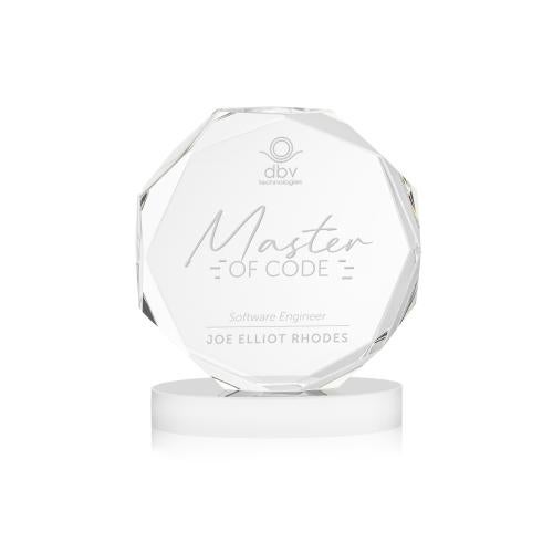 Awards and Plaques - Crystal Trophies - Acadian on Alberton Base Fagan Crystal Trophy