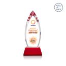 Fortier Full Color on Pruitt Base Red Peaks Crystal Trophy