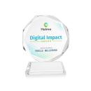 Acadian Full Color on Helton Base Clear Polygon Crystal Trophy