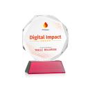 Acadian Full Color on Helton Base Red Polygon Crystal Trophy
