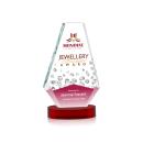 Mcleod Full Color on Alberton Base Red Polygon Crystal Trophy