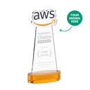 EdgeCraft on Alberton Base Amber (via Air) Unique Crystal Trophy