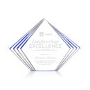 Crawford Blue Acrylic Trophy