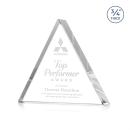 Arriaga Triangle Clear Pyramid Crystal Trophy
