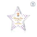 Esna Star Full Color Clear Crystal Trophy
