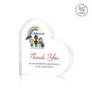 Davina Heart Full Color Clear Unique Crystal Trophy