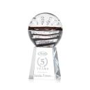 Cummins on Medium Crystal Base Clear Globe Glass Trophy