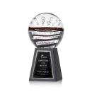 Cummins on Tall Marble Black Globe Glass Trophy