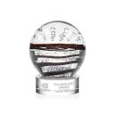 Cummins on Lockwood Base Clear Globe Glass Trophy