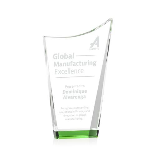 Awards and Plaques - Crystal Trophies - Burnett Green Peaks Crystal Trophy