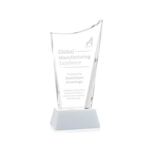 Awards and Plaques - Crystal Trophies - Burnett on Helton Base Fagan Peaks Crystal Trophy