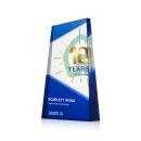 Gutierrez Full Color Blue Towers Crystal Trophy
