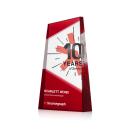 Gutierrez Full Color Red Towers Crystal Trophy