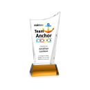 Burnett Full Color on Helton Base Amber Peaks Crystal Trophy