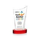 Burnett Full Color on Alberton Base Red Peaks Crystal Trophy