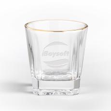 Santana Gold Rim OTR - Deep Etch - Whisky Glasses
